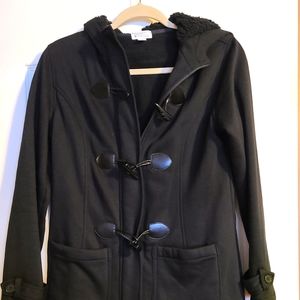 Womens Black Peacoat